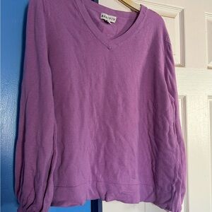 Basic Editions Purple Long Sleeve Top